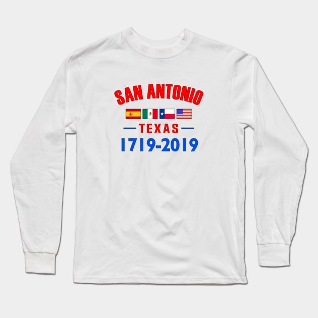 San Antonio Texas 300 year Anniversary Long Sleeve T-Shirt by SeattleDesignCompany